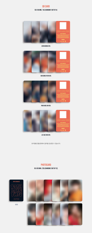 AB6IX 9th Mini Album BORN LIKE THIS - POCA Version Inclusions: QR Card, Photocards