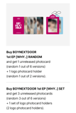 BOYNEXTDOOR 1st EP Album WHY.. Weverse Pre-order Photocard Logo Photocard Holder