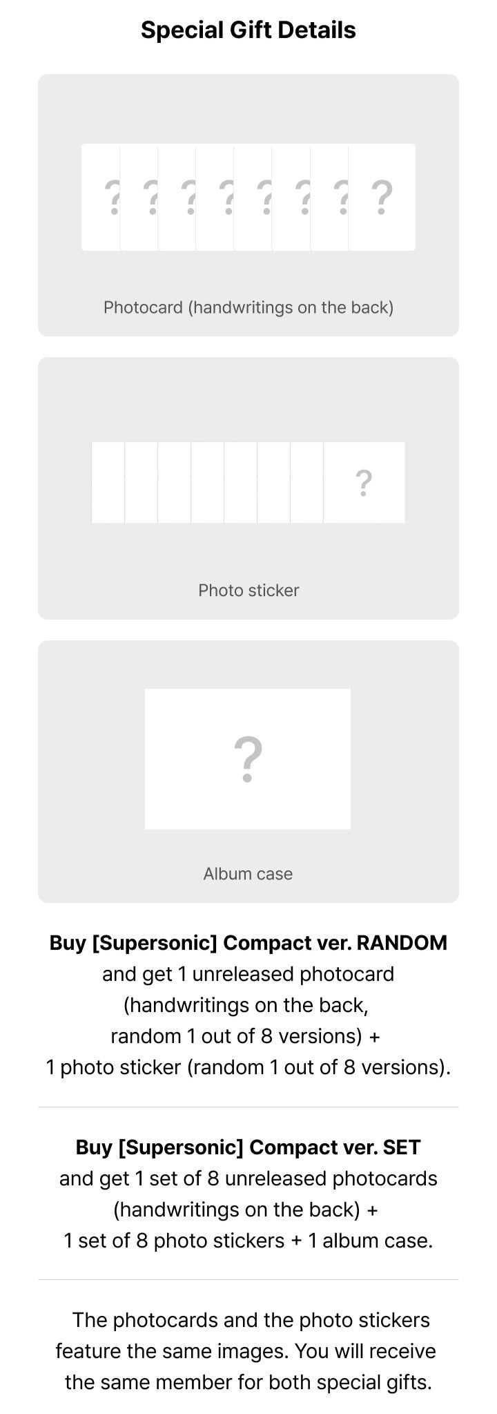 fromis_9 3rd Single Album Supersonic - Compact Version Weverse Pre-order Benefits: Photocard, Photo Sticker, Album Case