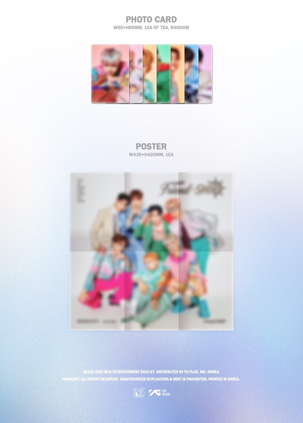 HORI7ON 1st Album Friend-SHIP Inclusions Photocard Poster