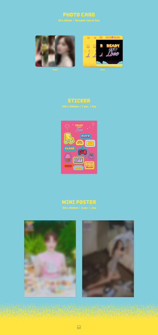 Yerin 2nd Mini Album Ready, Set, LOVE Inclusions Photocard Sticker Mini Poster
