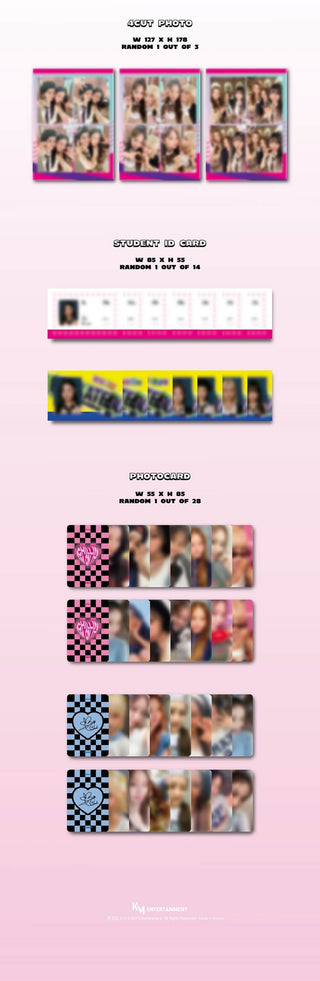 ICHILLIN' 2nd Mini Album I'M ON IT! Inclusions 4Cut Photo Student ID Card Photocard