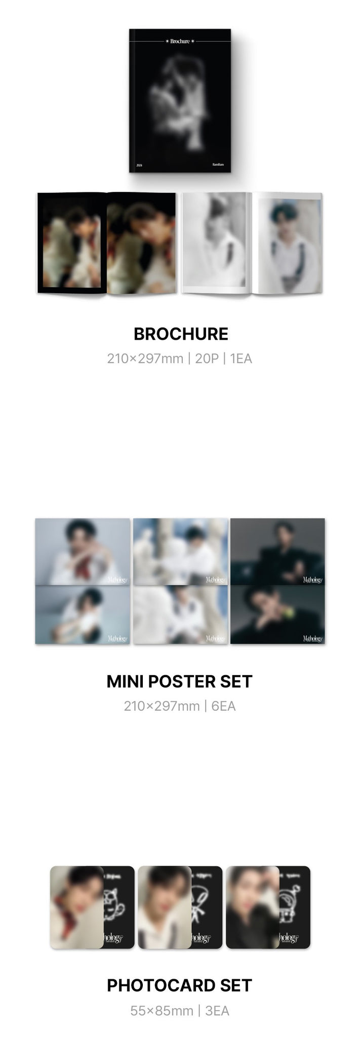 BamBam 2024 Season's Greetings My.thology Inclusions Brochure Mini Poster Set Photocard Set