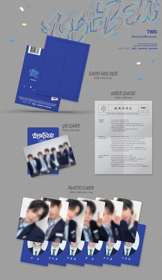 TWS 1st Single Album Last Bell - Weverse Albums Version Inclusions: Card Holder, QR Card, User Guide, Photocard Set