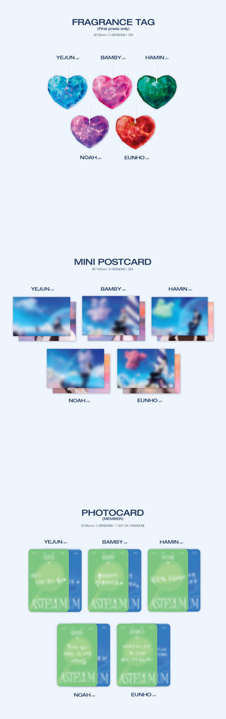 PLAVE ASTERUM : 134-1 - Mini CD Version Inclusions Mini Postcard Photocard 1st Press Fragrance Tag