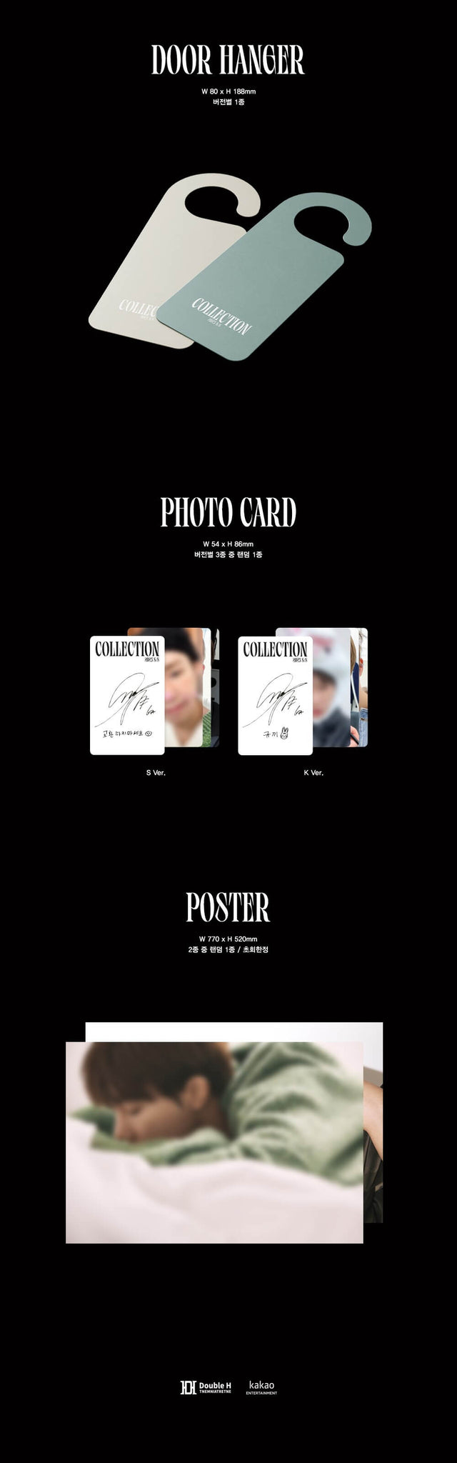 Kim Sung Kyu 5th Mini Album 2023 S/S Collection Inclusions Door Hanger Photocard 1st Press Only Poster
