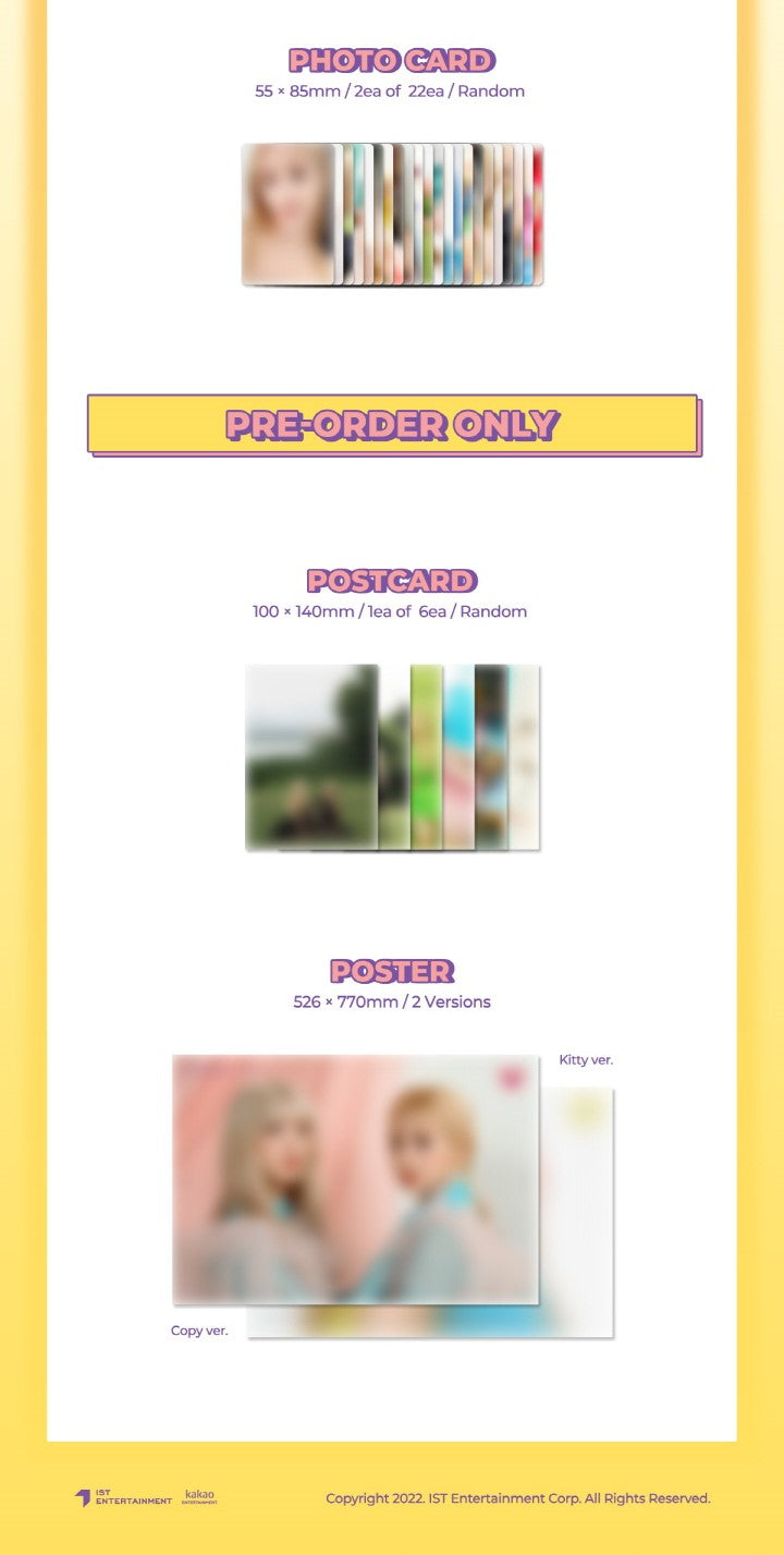 CHOBOM 1st Single Album Copycat Inclusions Photocards Pre-order Only Postcard Poster