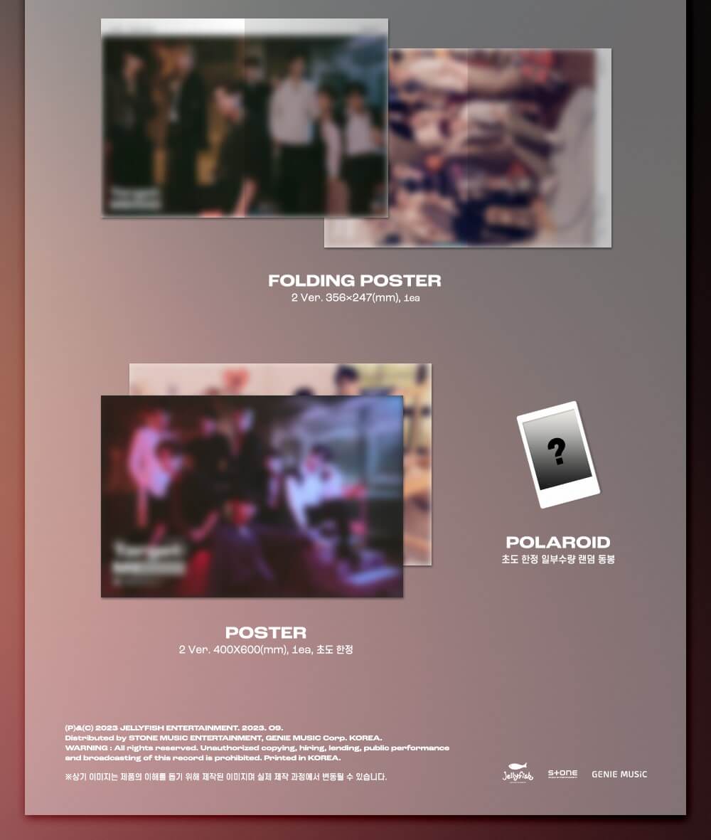 EVNNE 1st Mini Album Target: ME Inclusions Folding Poster 1st Press Only Poster Limited Polaroid