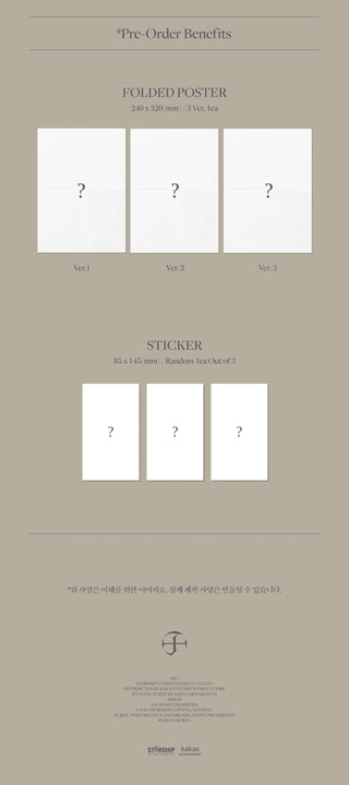 Joohoney 1st Mini Album LIGHTS Inclusions Pre-order Benefits Folded Poster Sticker