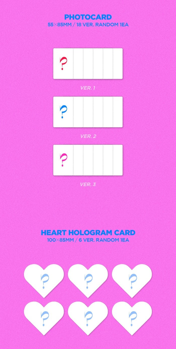 IVE 2nd Single Album LOVE DIVE Inclusions Photocard Heart Hologram Card