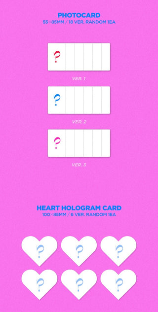 IVE 2nd Single Album LOVE DIVE Inclusions Photocard Heart Hologram Card