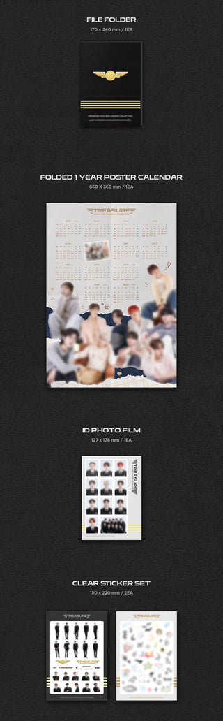 TREASURE 2024 WELCOMING COLLECTION Inclusions: File Folder, Folded Poster Calendar, ID Photo Film, Clear Stickers