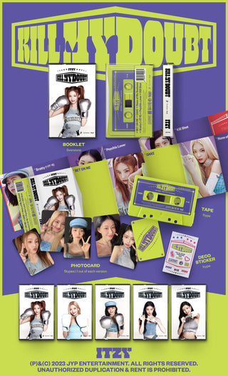  ITZY KILL MY DOUBT - Cassette Version Inclusions Booklet Tape Photocard Deco Sticker