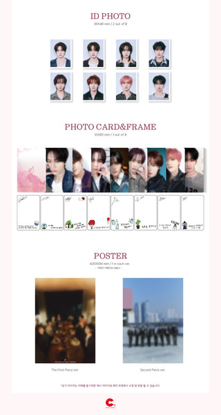 EPEX 1st Full Album Youth Chapter 1 : YOUTH DAYS Inclusions: ID Photos, Photocard & Frame, 1st Press Poster