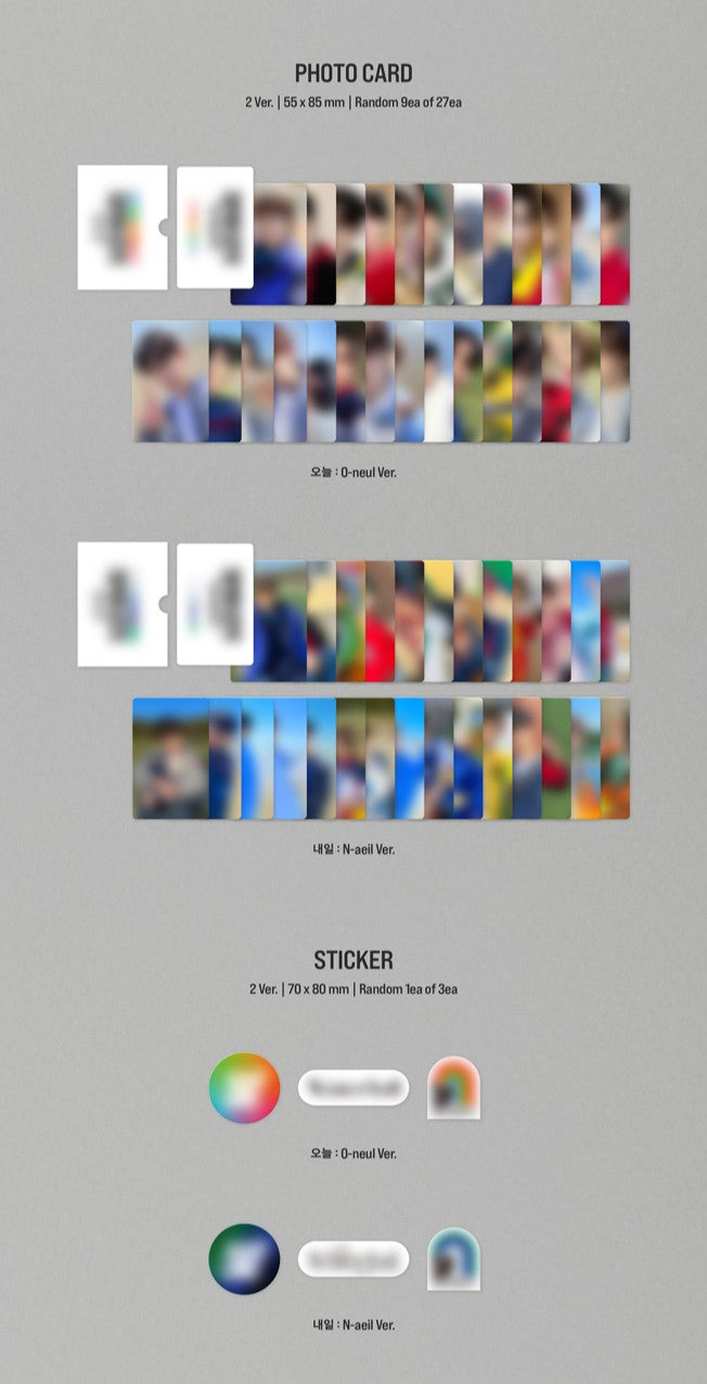 YOUNITE 4th Mini Album 빛 : BIT Part.1 Inclusions Photocards Sticker