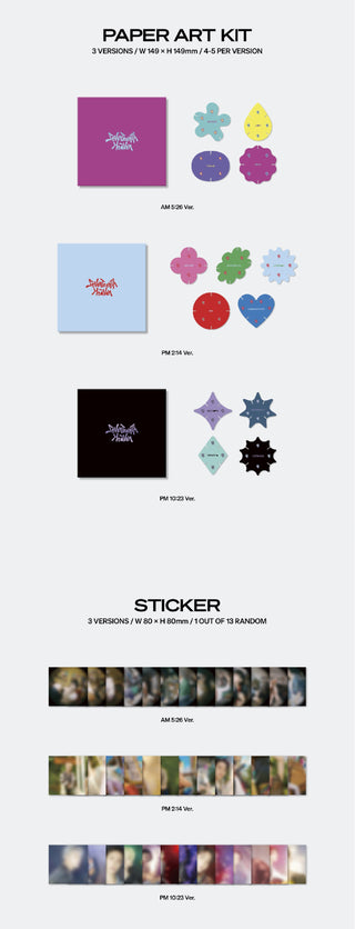 SEVENTEEN 11th Mini Album SEVENTEENTH HEAVEN Inclusions Paper Art Kit Sticker