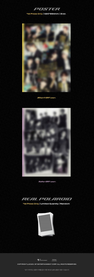 ATBO 3rd Mini Album The Beginning : 飛上 Inclusions 1st Press Only Poster Real Polaroid
