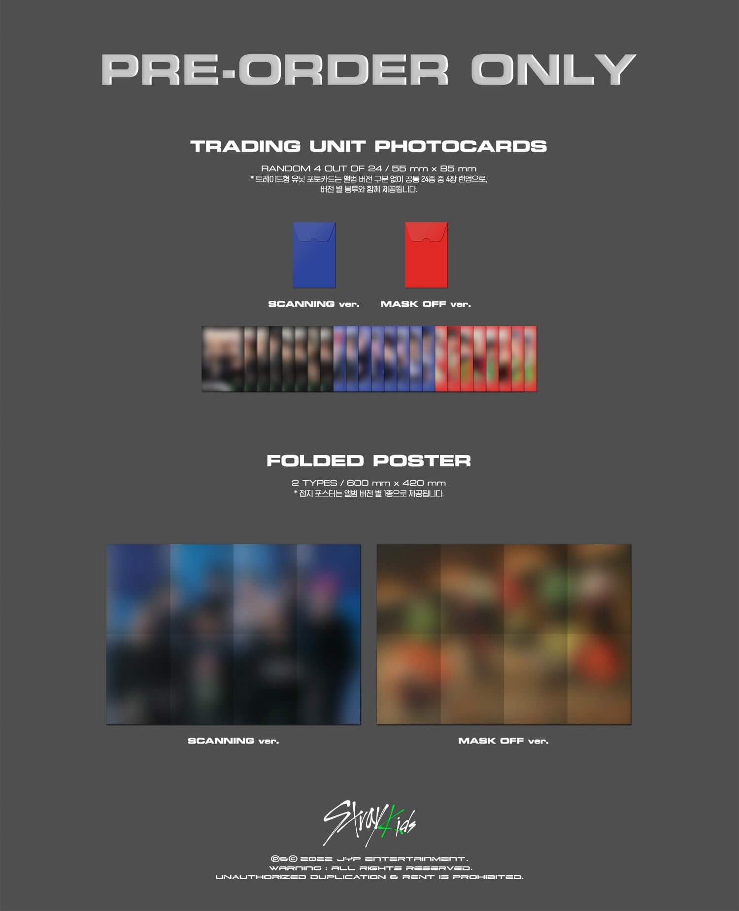 Stray Kids 6th Mini Album ODDINARY Inclusions Pre-order Trading Unit Photocards Folded Poster