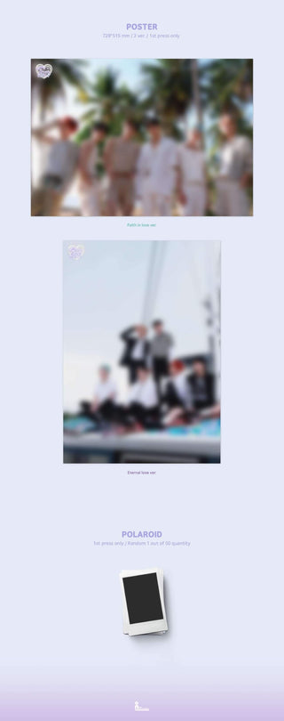 WEi 6th Mini Album Love Pt.3: Eternally Inclusions 1st Press Only Poster Polaroid