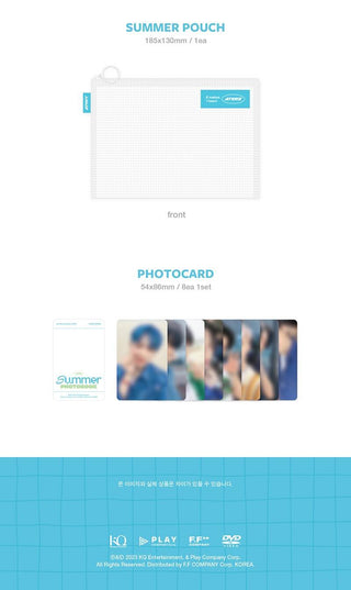 ATEEZ 2023 SUMMER PHOTOBOOK Inclusions Summer Pouch Photocard