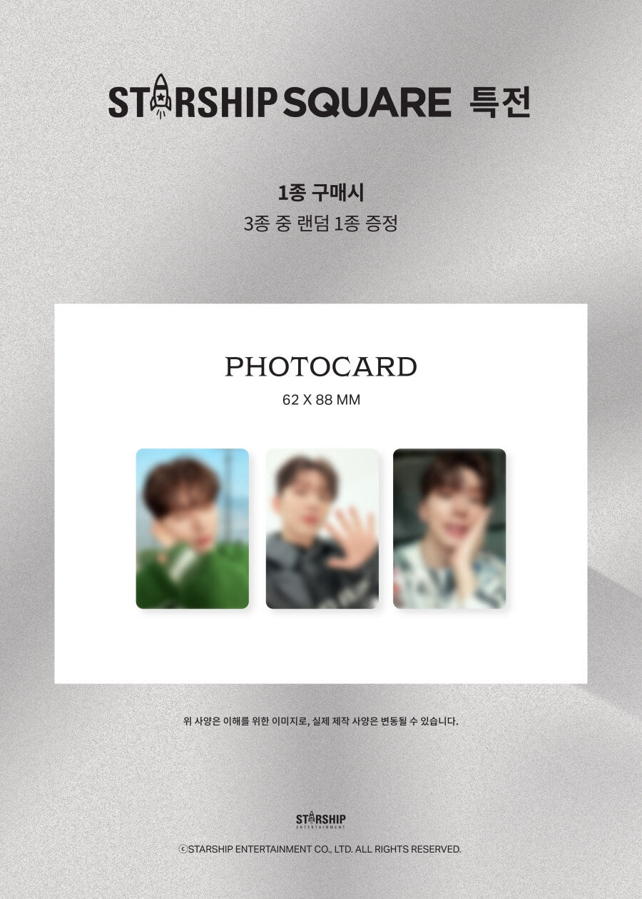 Kihyun Photobook Moments of November Starship Square Pre-order Photocard