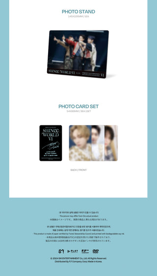 SHINee WORLD VI PERFECT ILLUMINATION in SEOUL DVD Inclusions: Photo Stand, Photocard Set