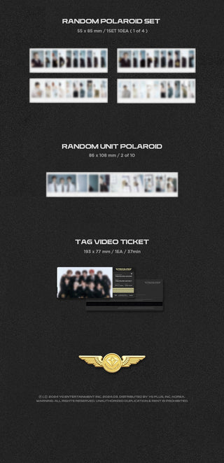 TREASURE 2024 WELCOMING COLLECTION Inclusions: Polaroid Set, Unit Polaroids, Tag Video Ticket