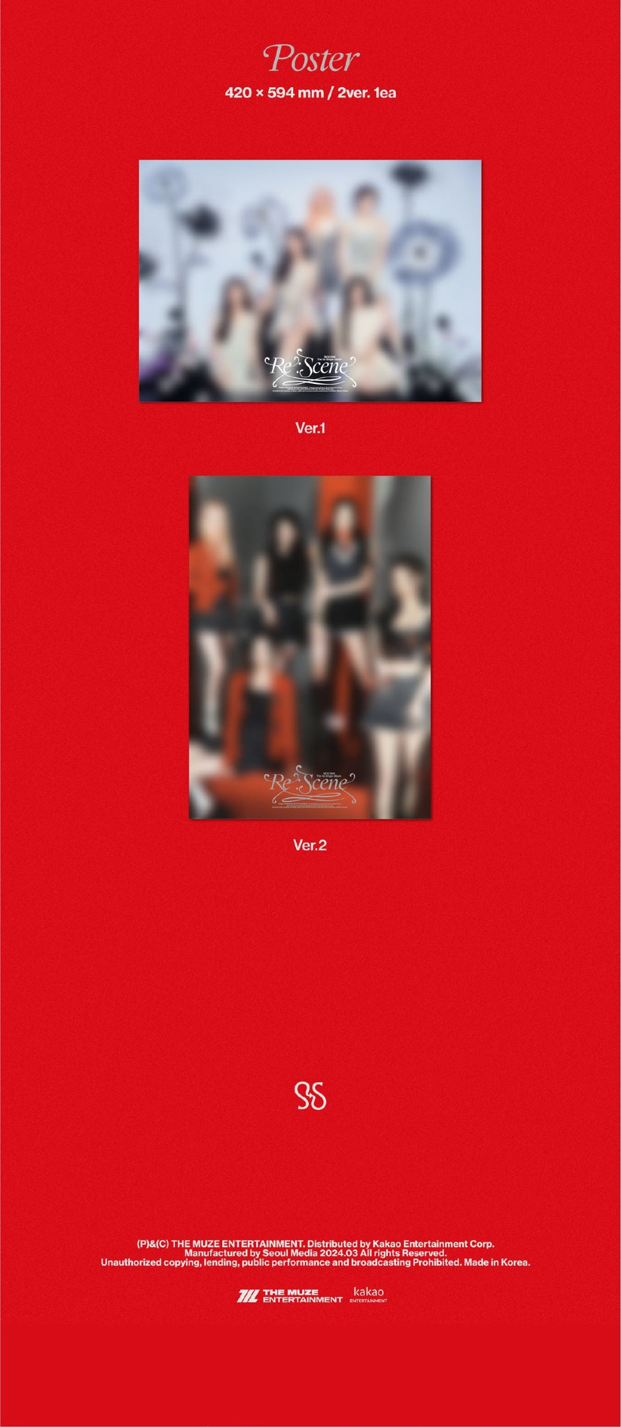 RESCENE 1st Single Album Re:Scene Pre-order Benefits Poster