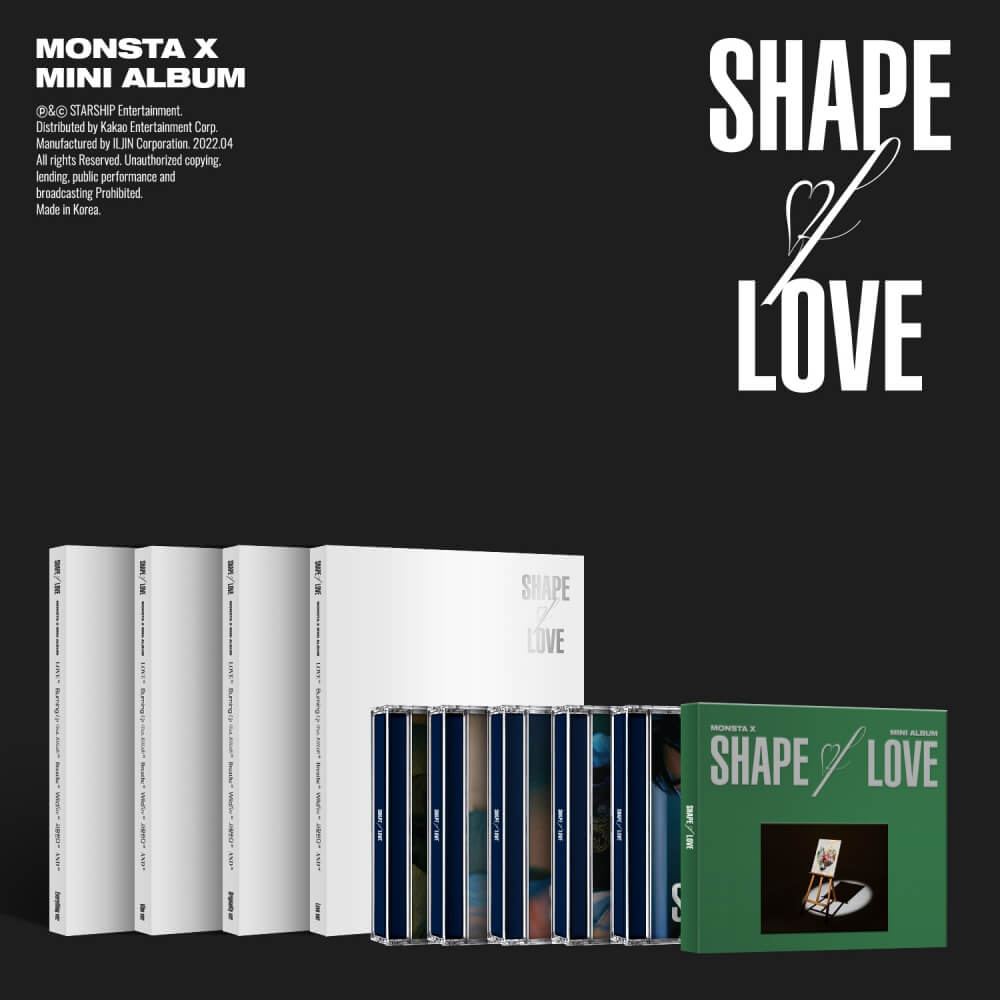 MONSTA X - SHAPE of LOVE (10 Albums SET) + Starship Square Benefit