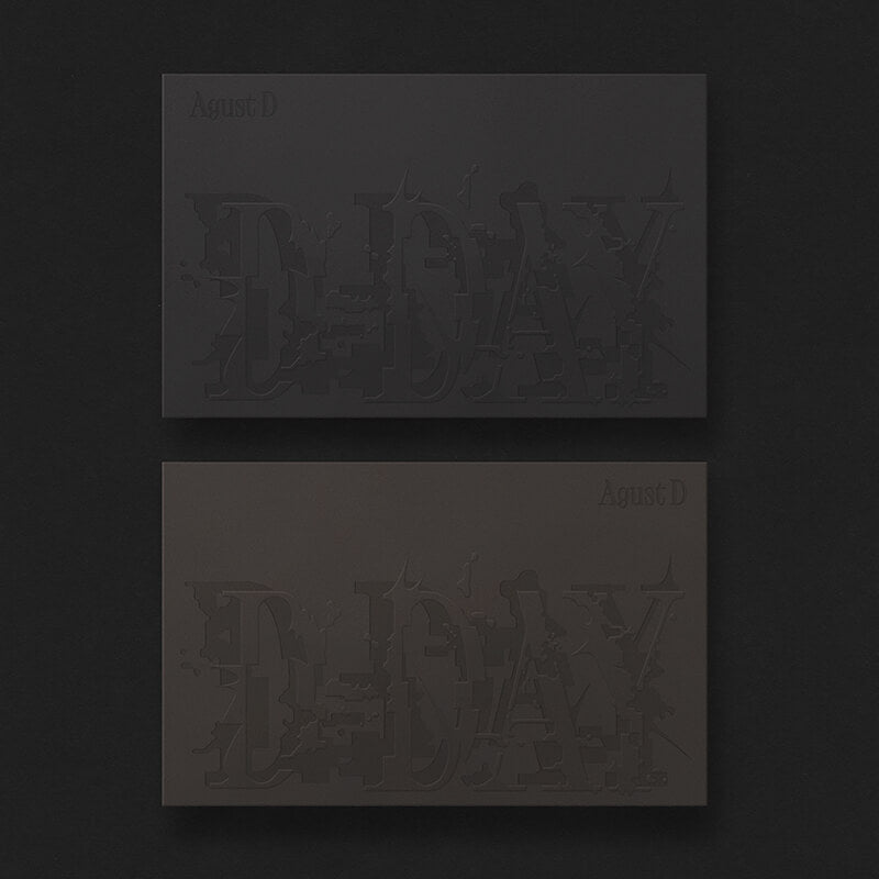 Agust D Solo Album D-DAY - Version 01 / Version 02