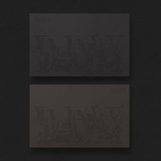 Agust D Solo Album D-DAY - Version 01 / Version 02