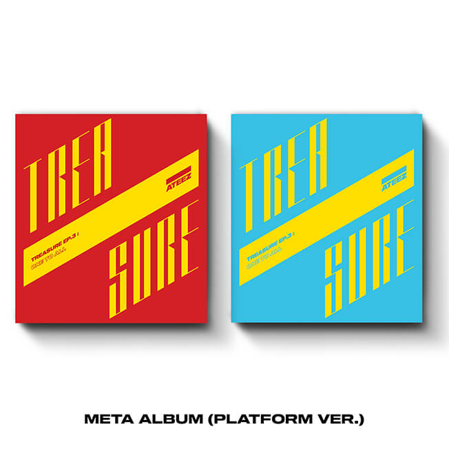 ATEEZ 3rd Mini Album TREASURE EP.3 One To All Platform Version - ILLUSION / WAVE Version
