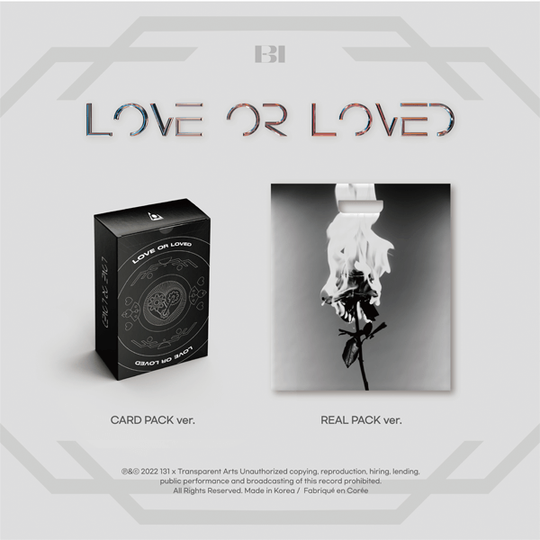 B.I Album Love or Loved Part.1 - CARD PACK / REAL PACK Version