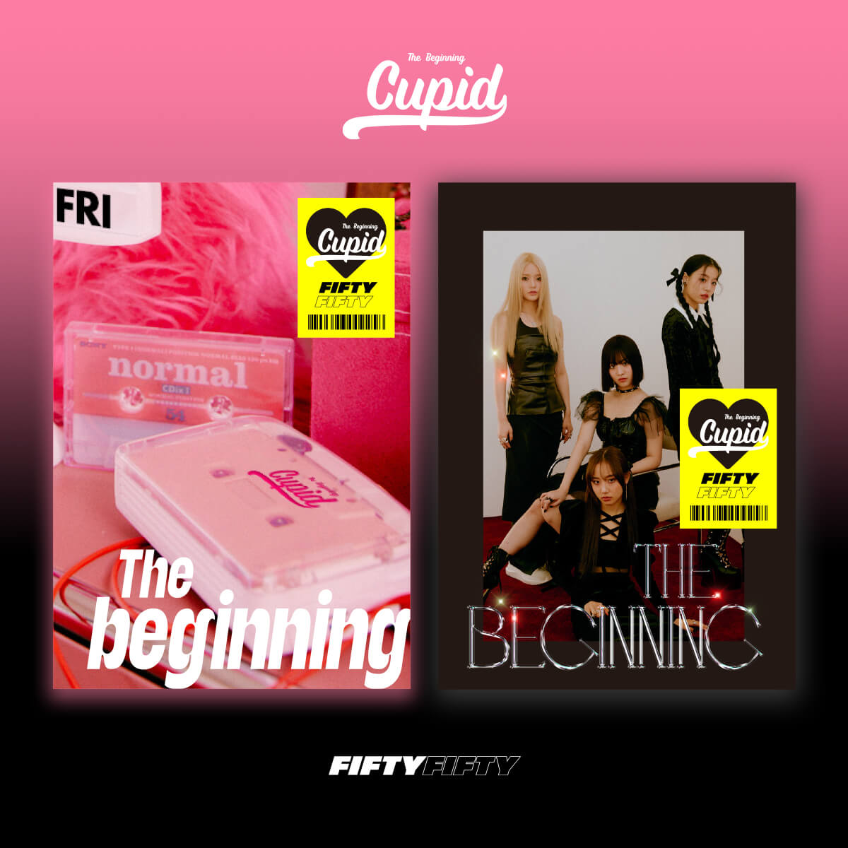 FIFTY FIFTY 1st Single Album The Beginning: Cupid - NERD / BLACK Version