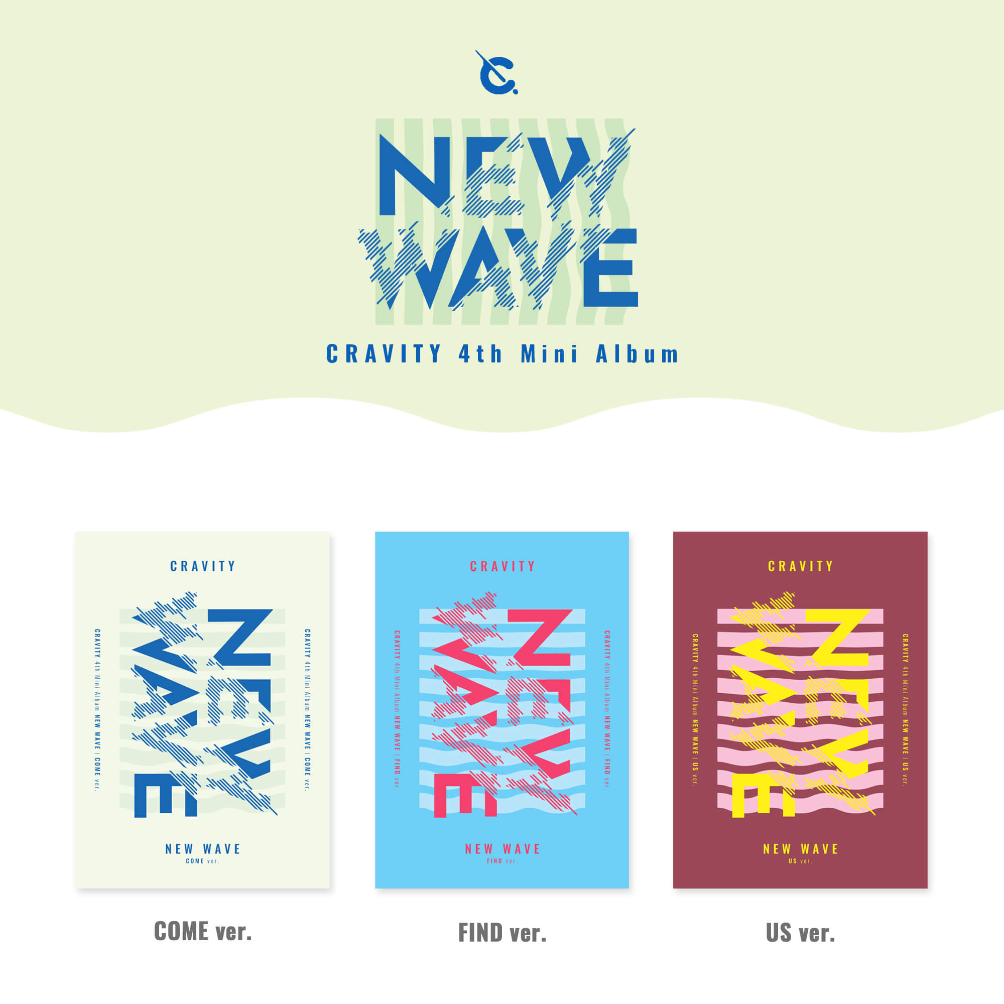 CRAVITY NEW WAVE COME + FIND + US Version + Starship Square Benefit