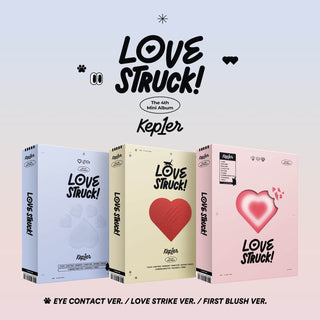 Kep1er 4th Mini Album LOVESTRUCK! - EYE CONTACT / LOVE STRIKE / FIRST BLUSH Version