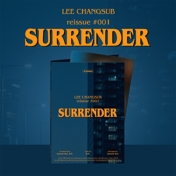 Lee Changsub Special Single Album reissue #001 SURRENDER - Platform Version