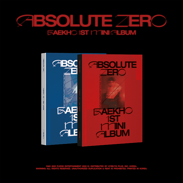 Baekho 1st Mini Album Absolute Zero - Burning / Melting Version
