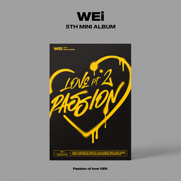 WEi 5th Mini Album Love Pt.2 : Passion - Passion of love Version