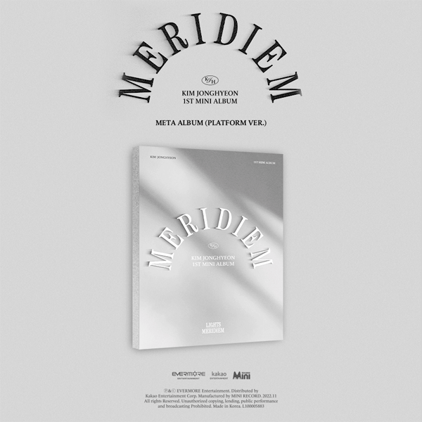 Kim Jonghyeon 1st Mini Album MERIDIEM - Platform Version