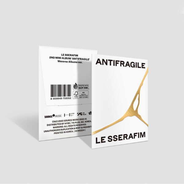 LE SSERAFIM 2nd Mini Album ANTIFRAGILE Weverse Albums Version + Weverse Gift
