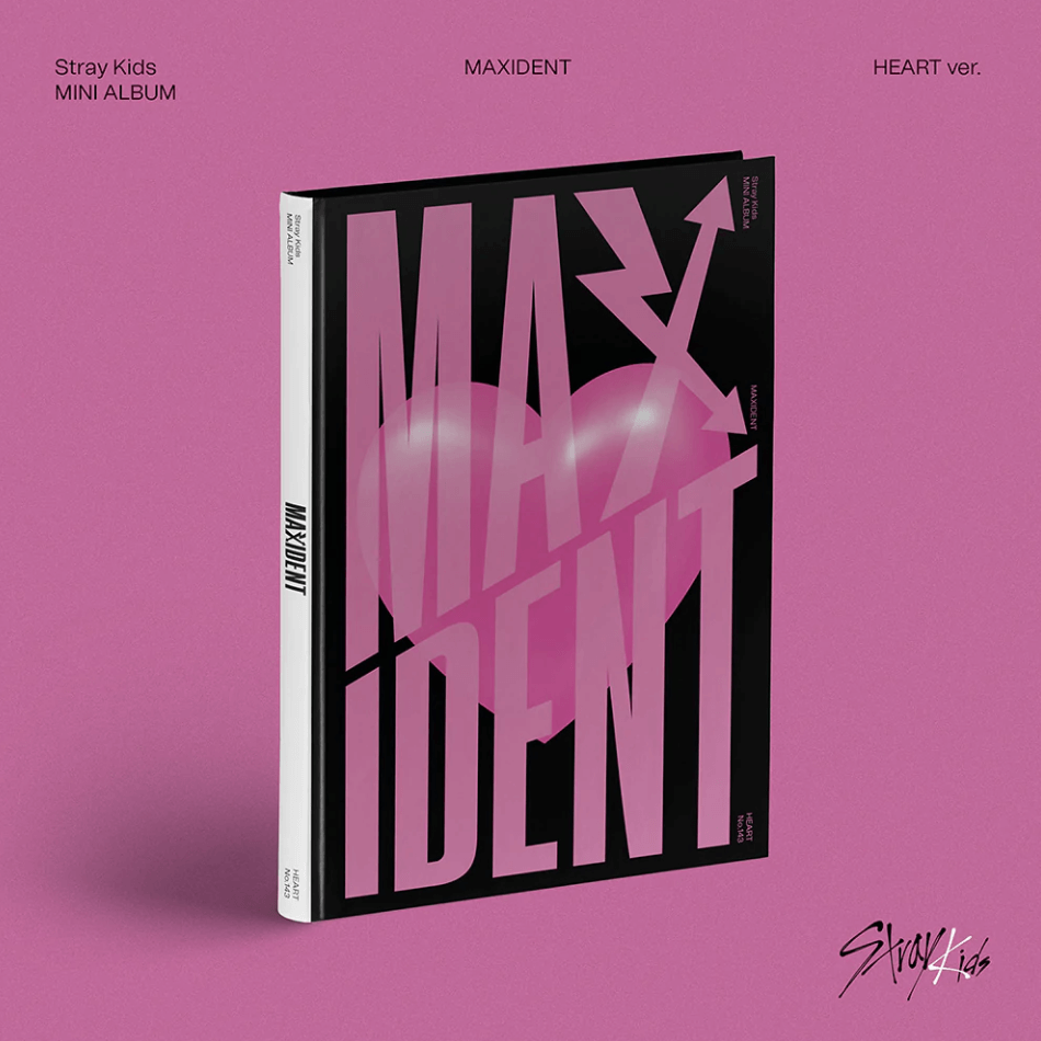Stray Kids 7th Mini Album MAXIDENT Standard Edition - HEART Version + Pre-order Photocard