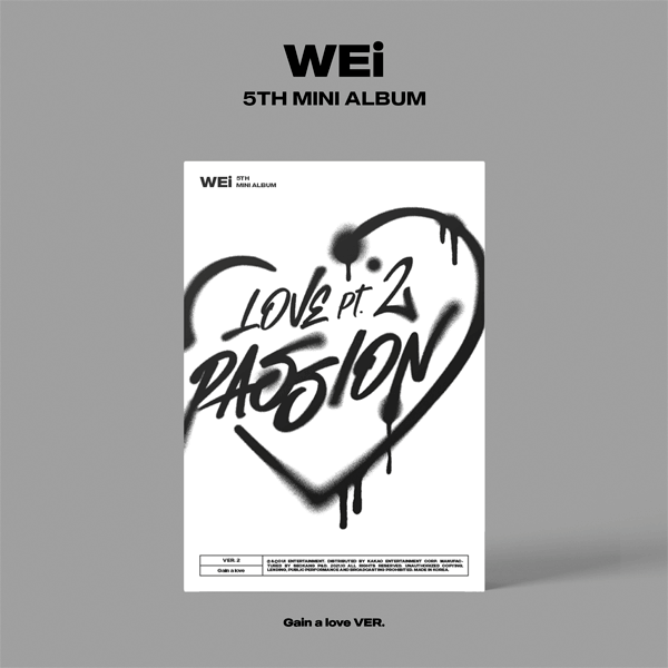 WEi 5th Mini Album Love Pt.2 : Passion - Gain a love Version