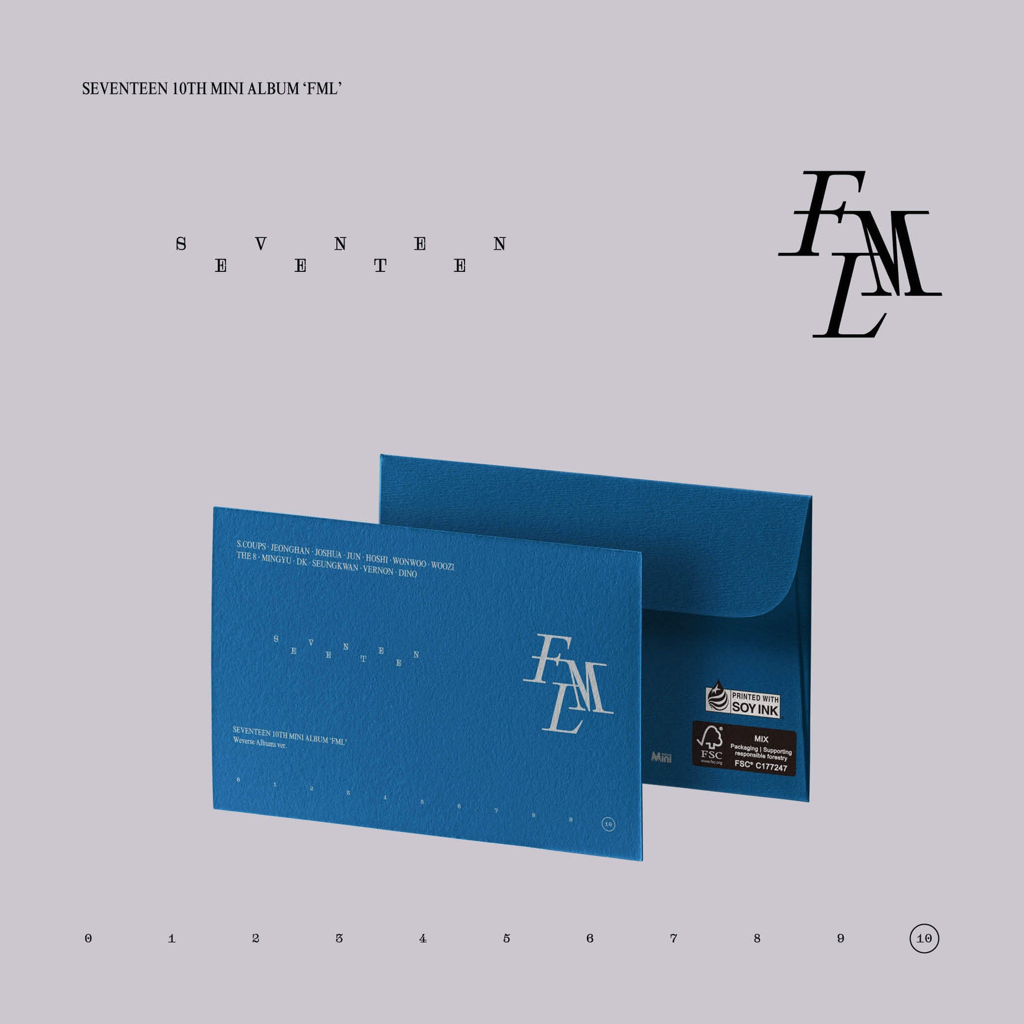 SEVENTEEN 10th Mini Album FML - Weverse Albums Version
