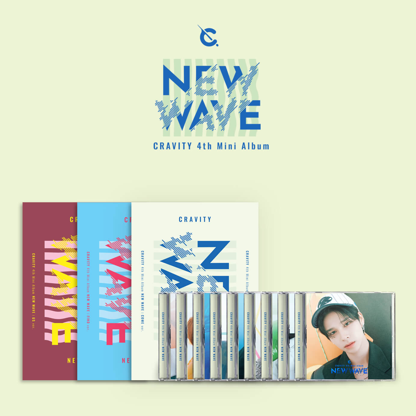 CRAVITY NEW WAVE COME + FIND + US + Jewel Case Version + Starship Square Benefit