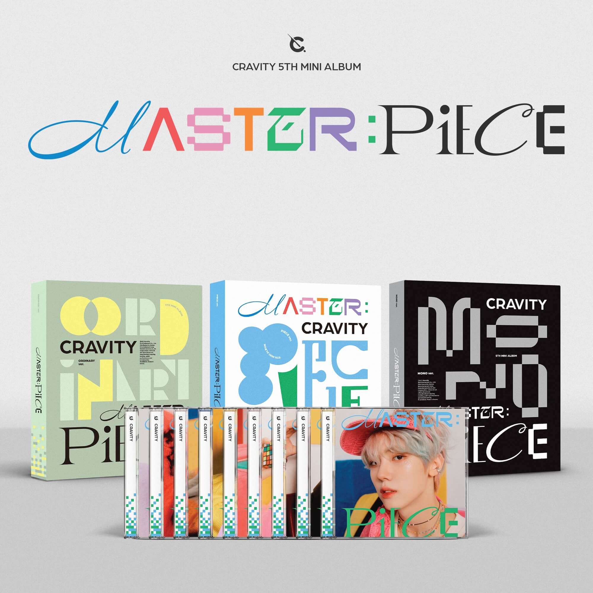 CRAVITY 5th Mini Album MASTER:PIECE (12 Albums SET) + Starship Square Gift