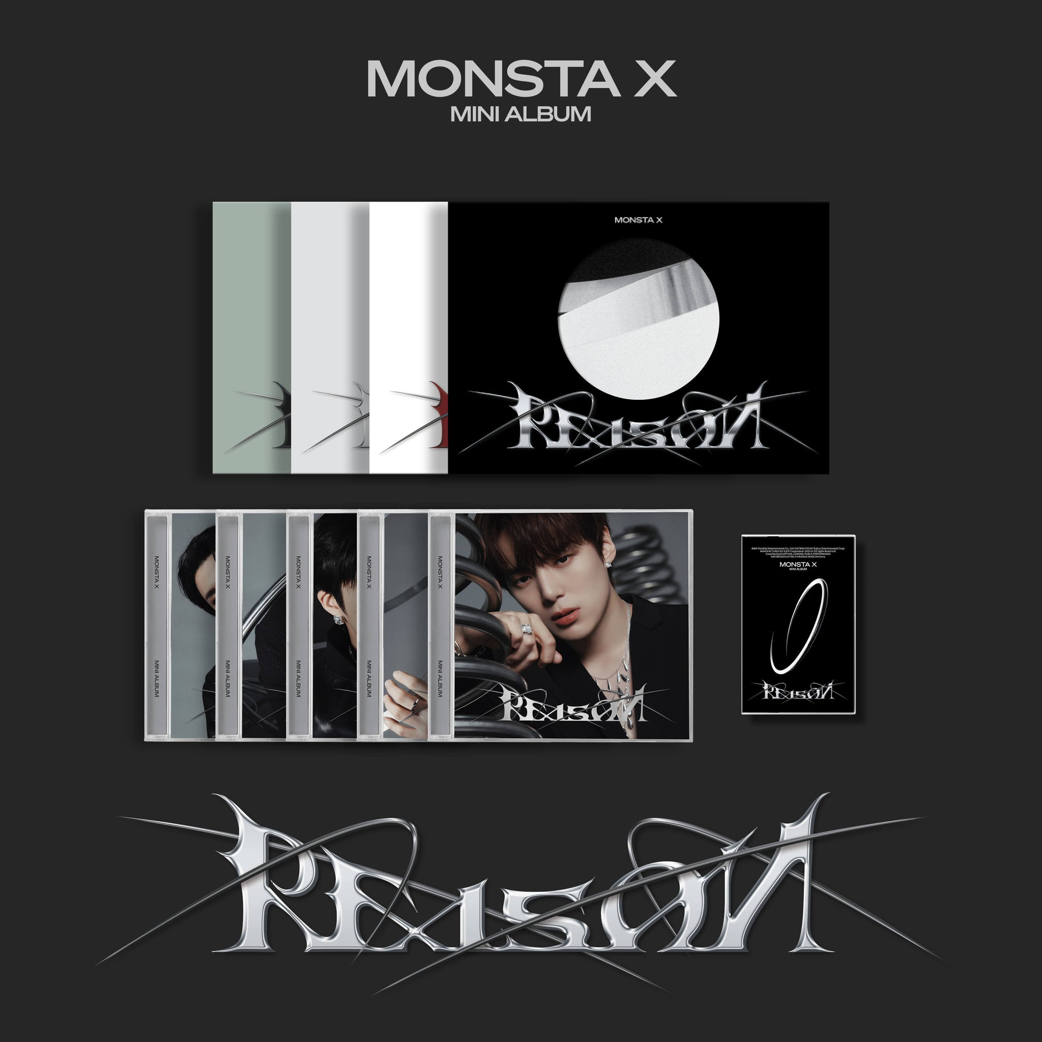 MONSTA X 12th Mini Album REASON (10 Albums SET) + Starship Square Gift