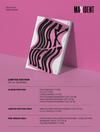 Stray Kids 7th Mini Album MAXIDENT Limited Album Info