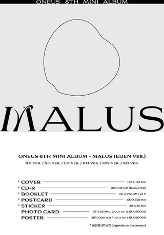 ONEUS MALUS EDEN Version Album Info