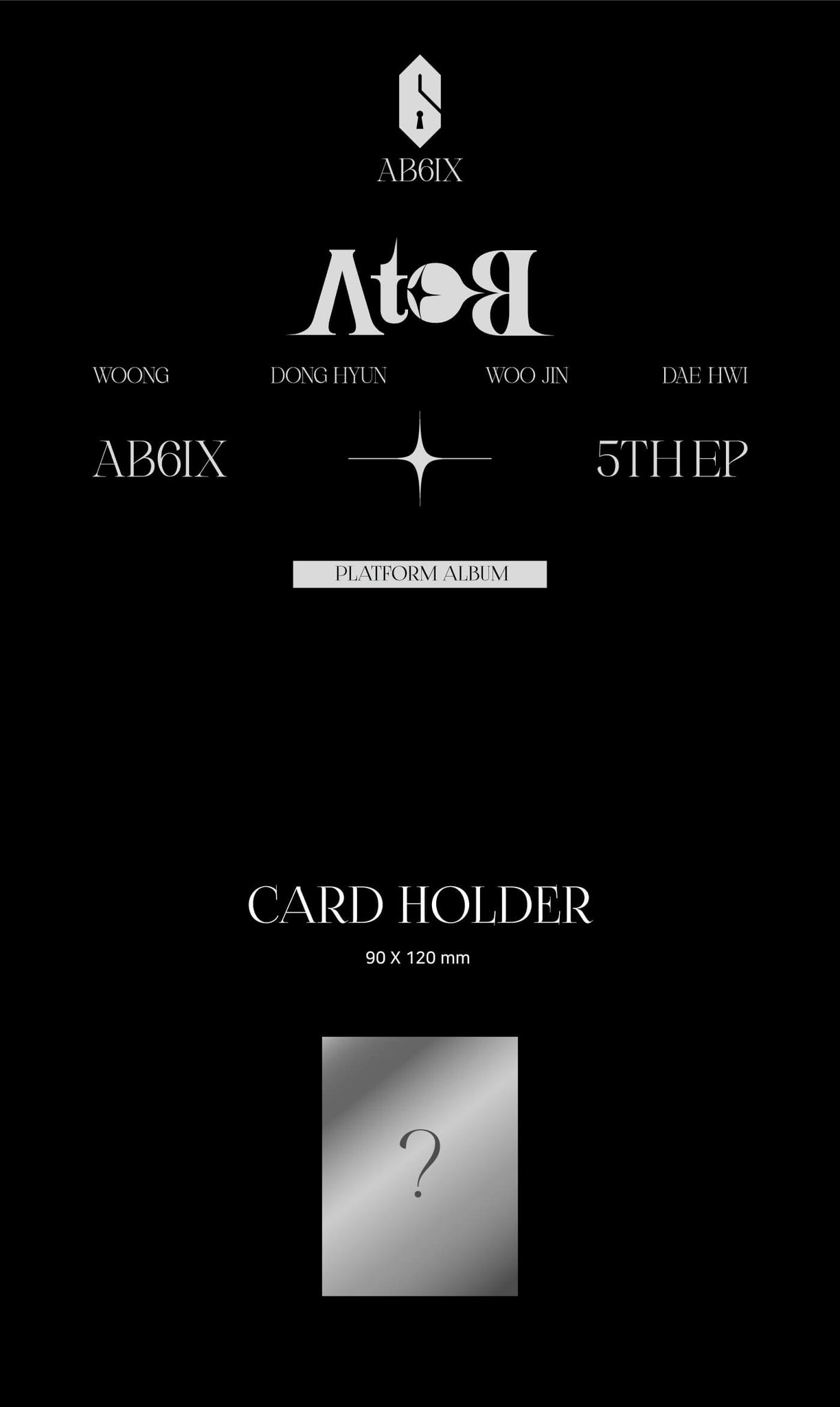 AB6IX 5th Mini Album A to B Platform Version Inclusions Card Holder